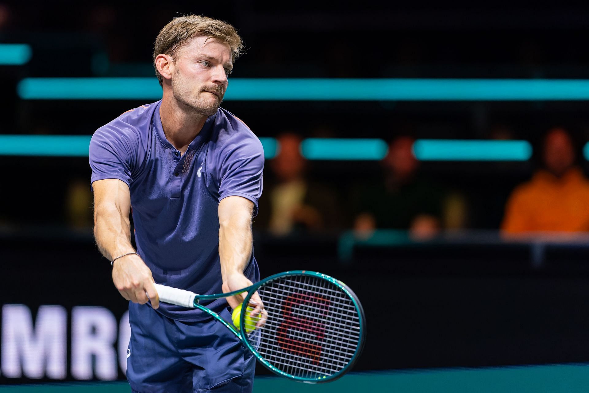 Goffin of Belgium in action during Day One of the ABN AMRO Open at Rotterdam - Source: Getty