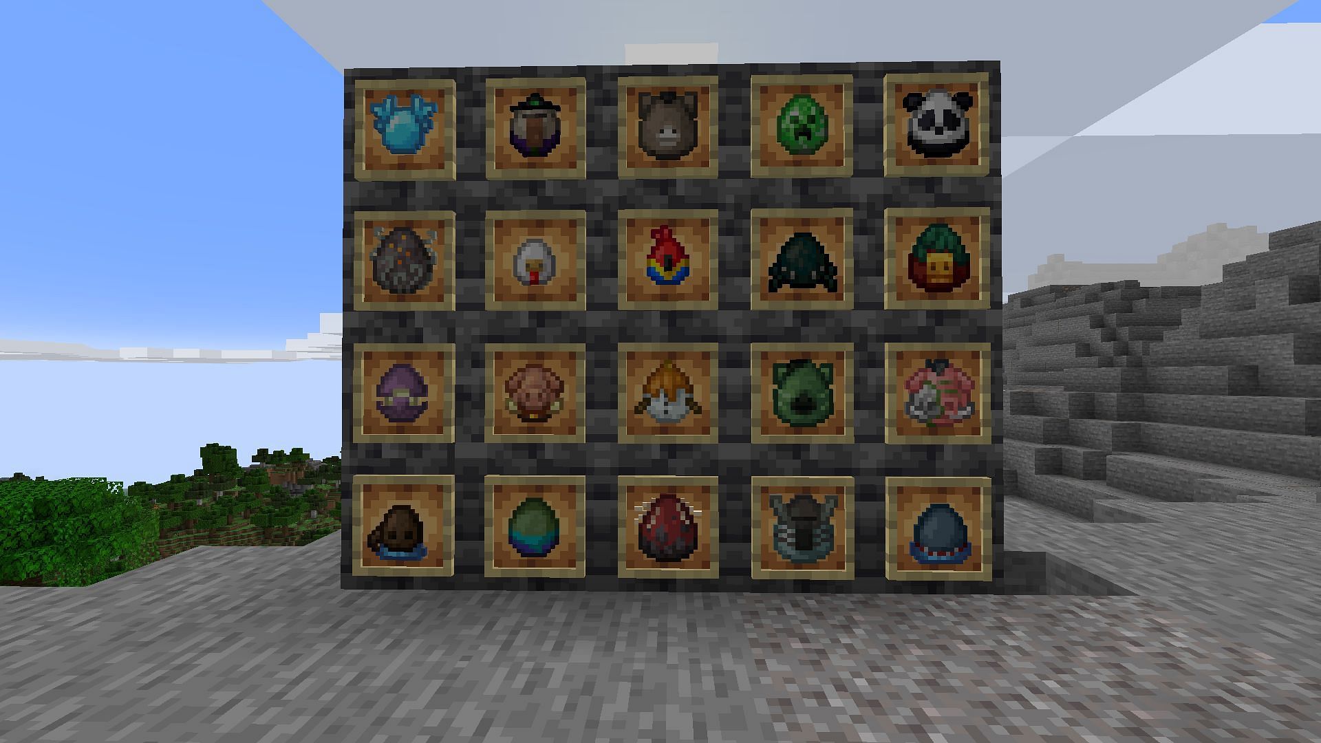 The snapshot introduces adorable new designs for spawn eggs (Image via Sportskeeda Gaming/Mojang Studios)