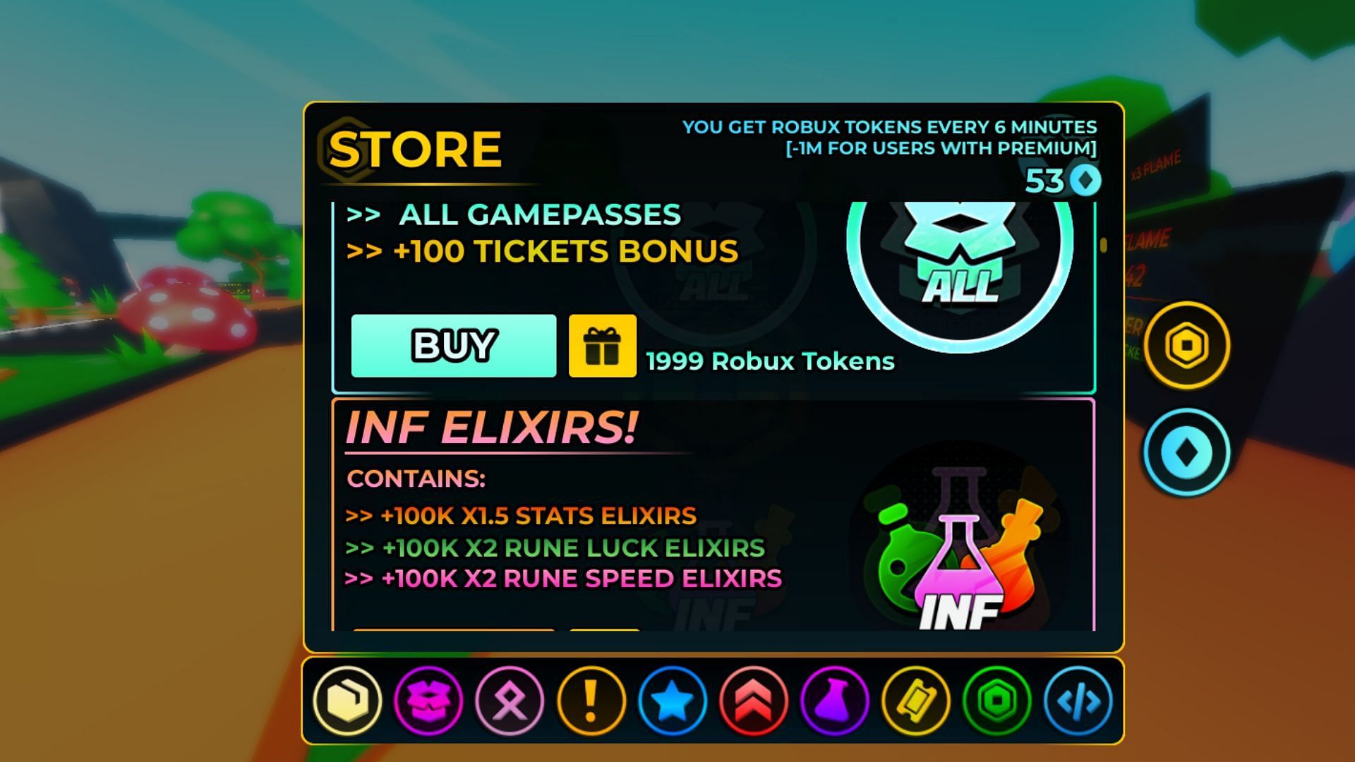 Purchase bundles by using Robux Tokens (Image via Roblox)