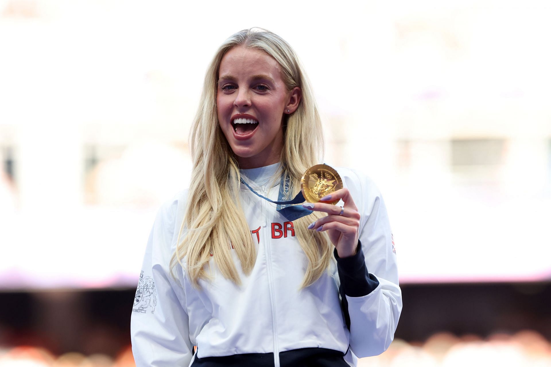 Keely Hodgkinson at the Athletics - Olympic Games Paris 2024: Day 11 - Source: Getty