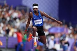 National Games 2025 Athletics: Praveen Chithravel dominates Men's triple jump event; clinches gold