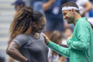Serena Williams (left) and Grigor Dimitrov (right) at the 2022 US Open (Source: Getty)