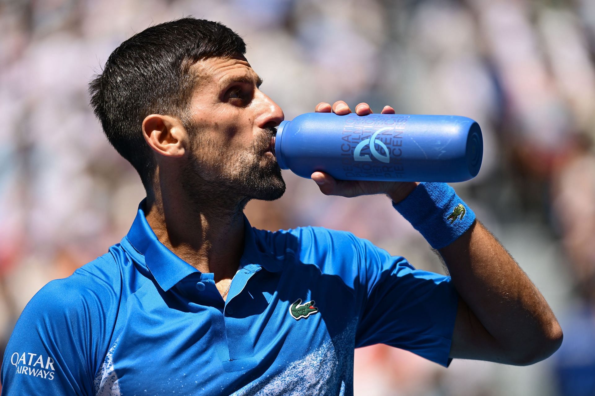 Novak Djokovic at the 2025 Australian Open (Source: Getty)