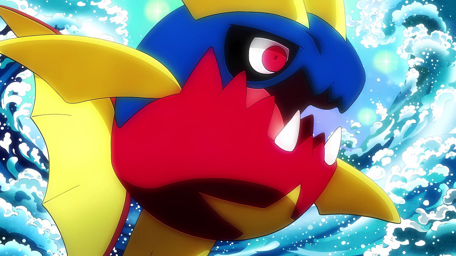 Carvanha, as seen in the game. (Image via The Pokemon Company)