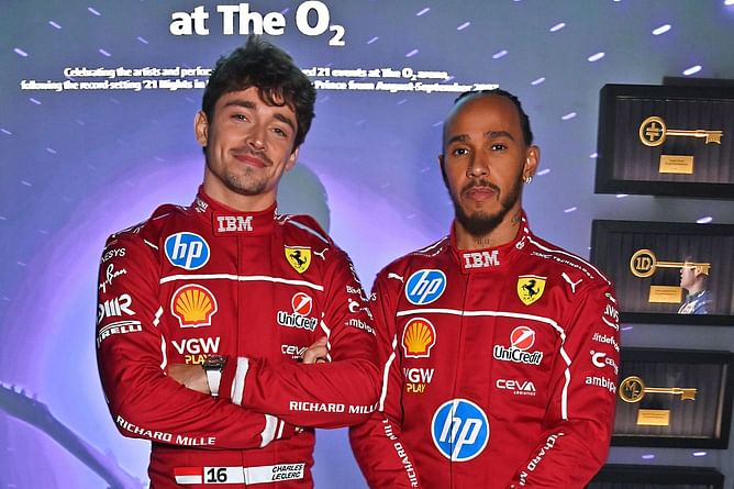 Charles Leclerc talks about spending the pre-season 'in the shadow' as Lewis Hamilton occupies the spotlight