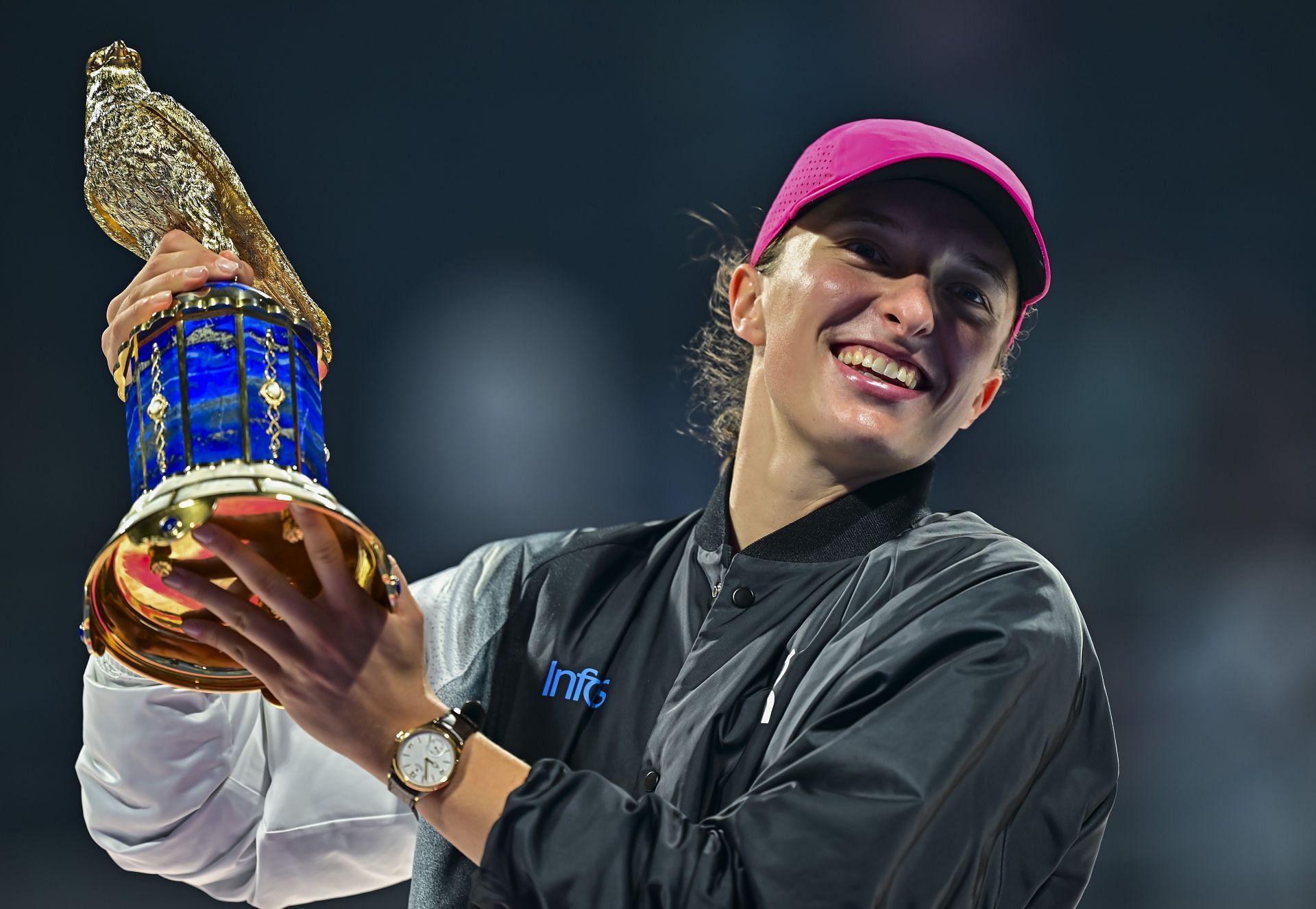 Iga Swiatek at the Qatar Open 2024. (Photo: Getty)