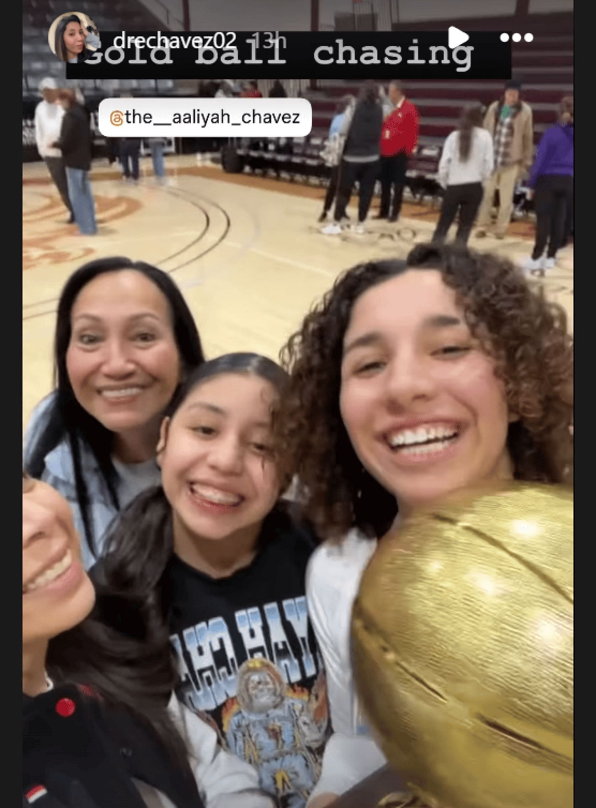 Aaliyah Chavez&#039;s mom shows off coveted Golden Ball with her daughters (Source: Instagram/ dreachavez)