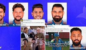 "Indian Knight Riders"-Top 10 funny memes as Harshit Rana & Varun Chakavarthy replace Jasprit Bumrah & Yashasvi Jaiswal in Champions Trophy 2025 squad