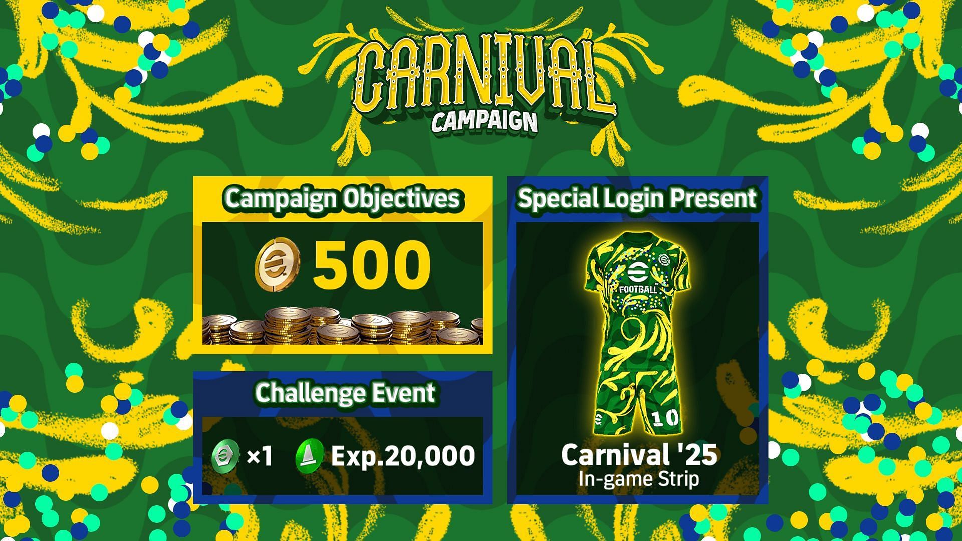 eFootball 2025 Carnival Campaign is now live (Image via Konami)