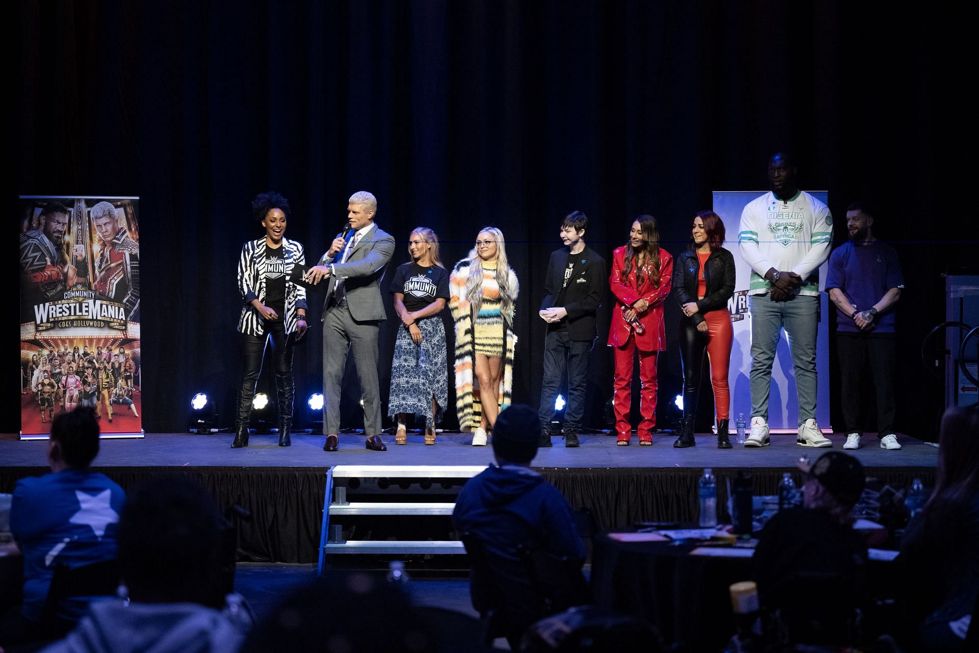 Cody Rhodes and other WWE stars at a Make-A-Wish kids event in 2023 - Source: Getty