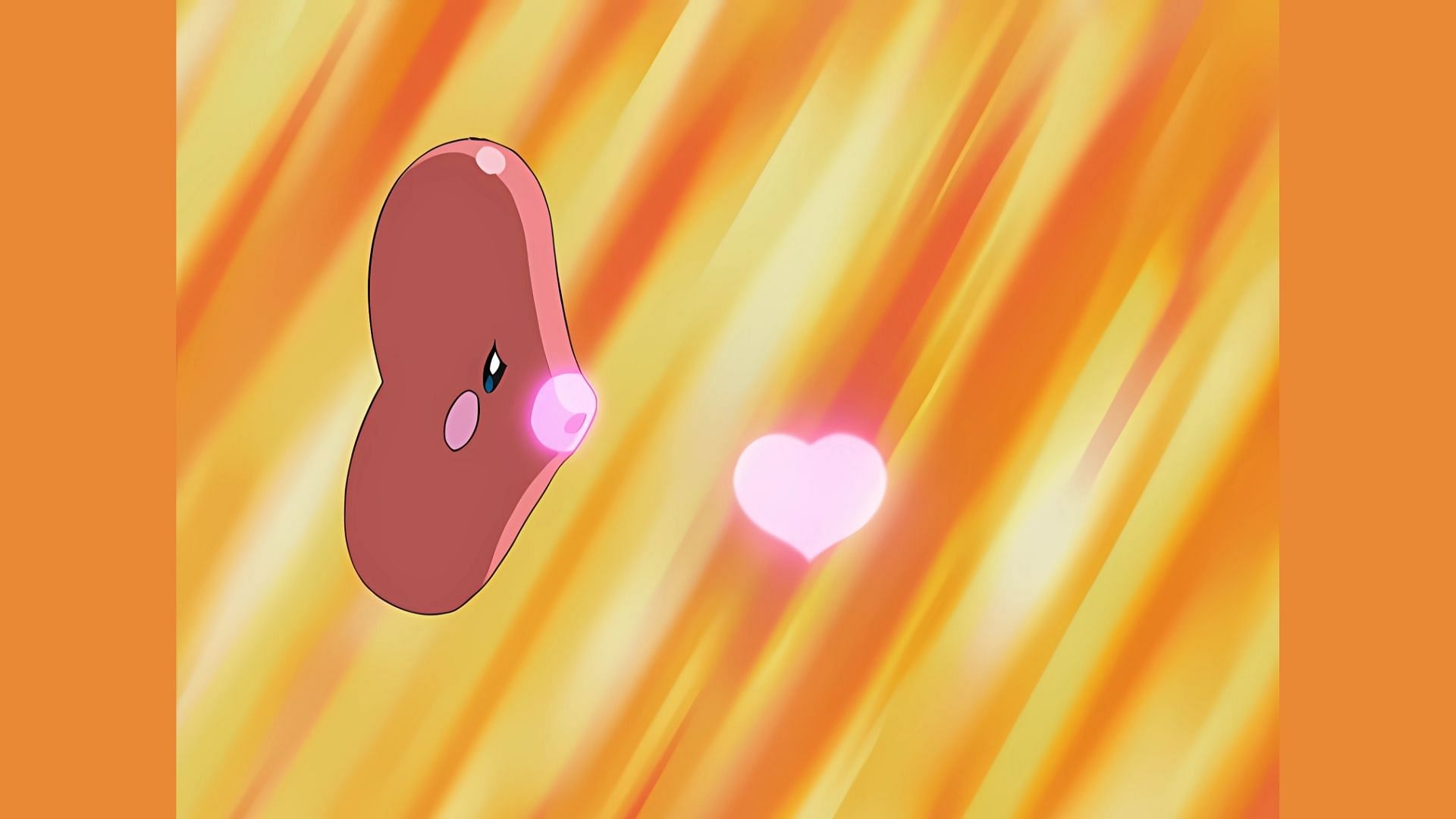 Luvdisc in the anime. (Image via The Pokemon Company)