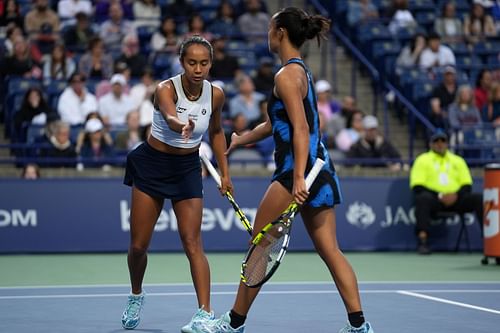 Bianca Fernandez (R) and Leylah Fernandez (Source: Getty)