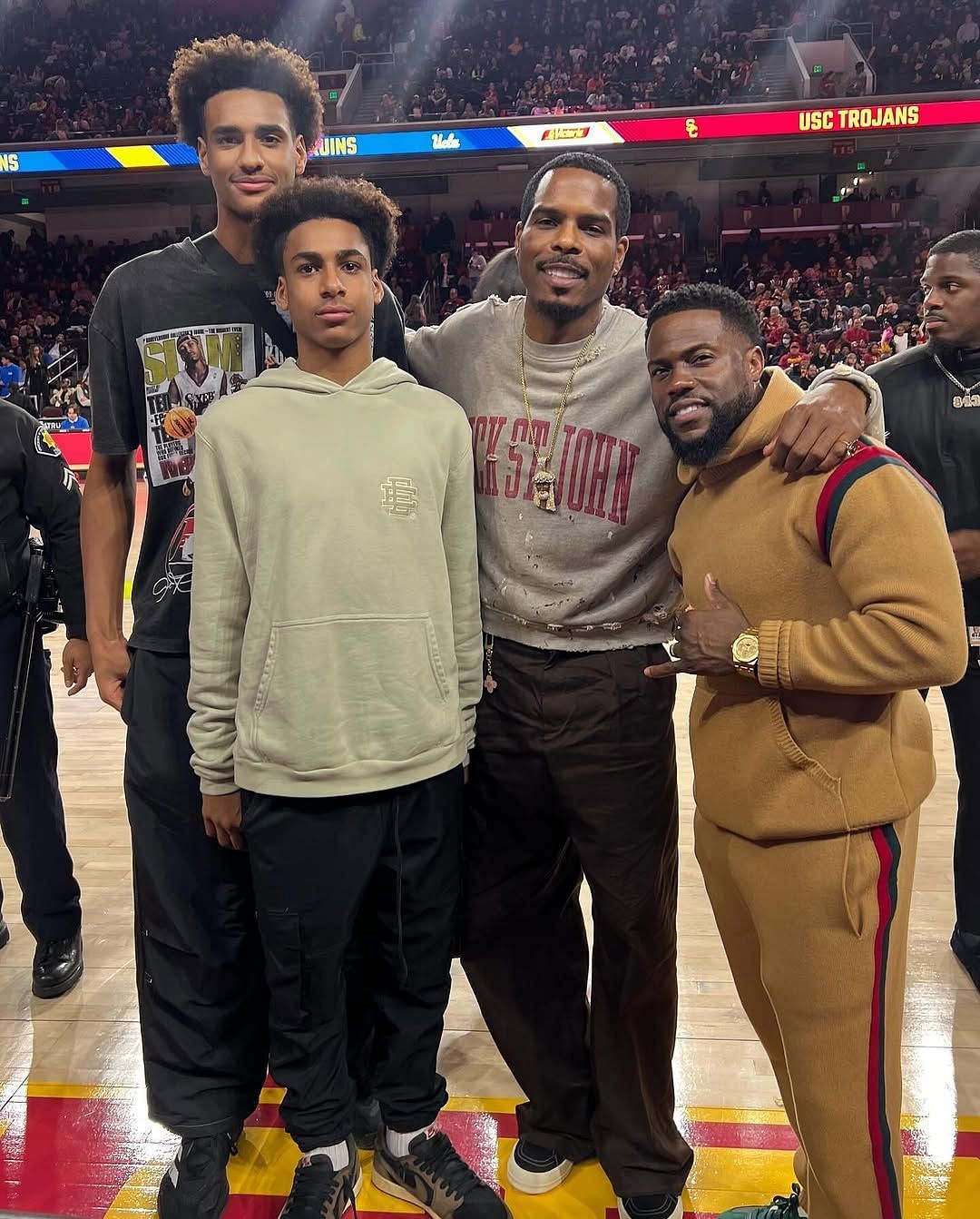 IN PICS: Gilbert Arenas&#039; ex Laura Govan shares USC vs. UCLA game day moments with Kevin Hart and her children (Image: IG/lauramgovan)