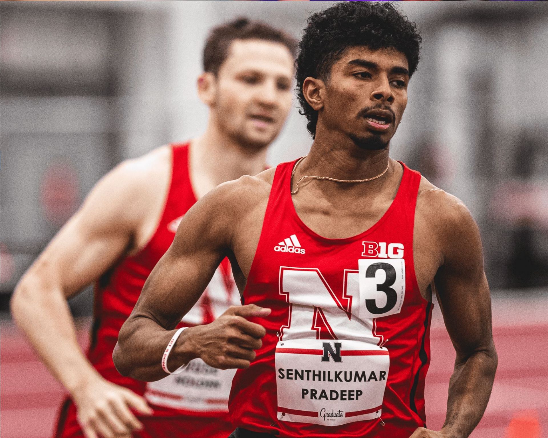 Pradeep Senthilkumar (Image: X/Nebraska Track &amp; Field/Cross Country)