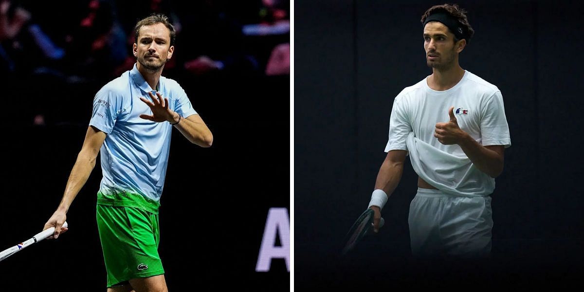 Daniil Medvedev (L) vs Pierre-Hugues Herbert (R), (Source: Getty Images)