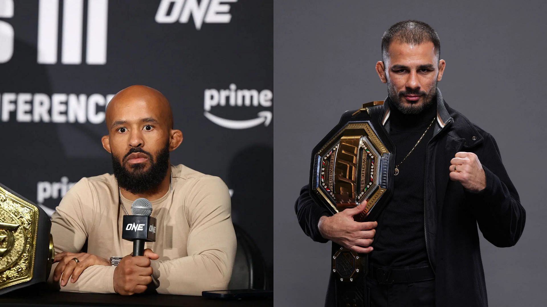 Demetrious Johnson (left) has opened up about Alexandre Pantoja