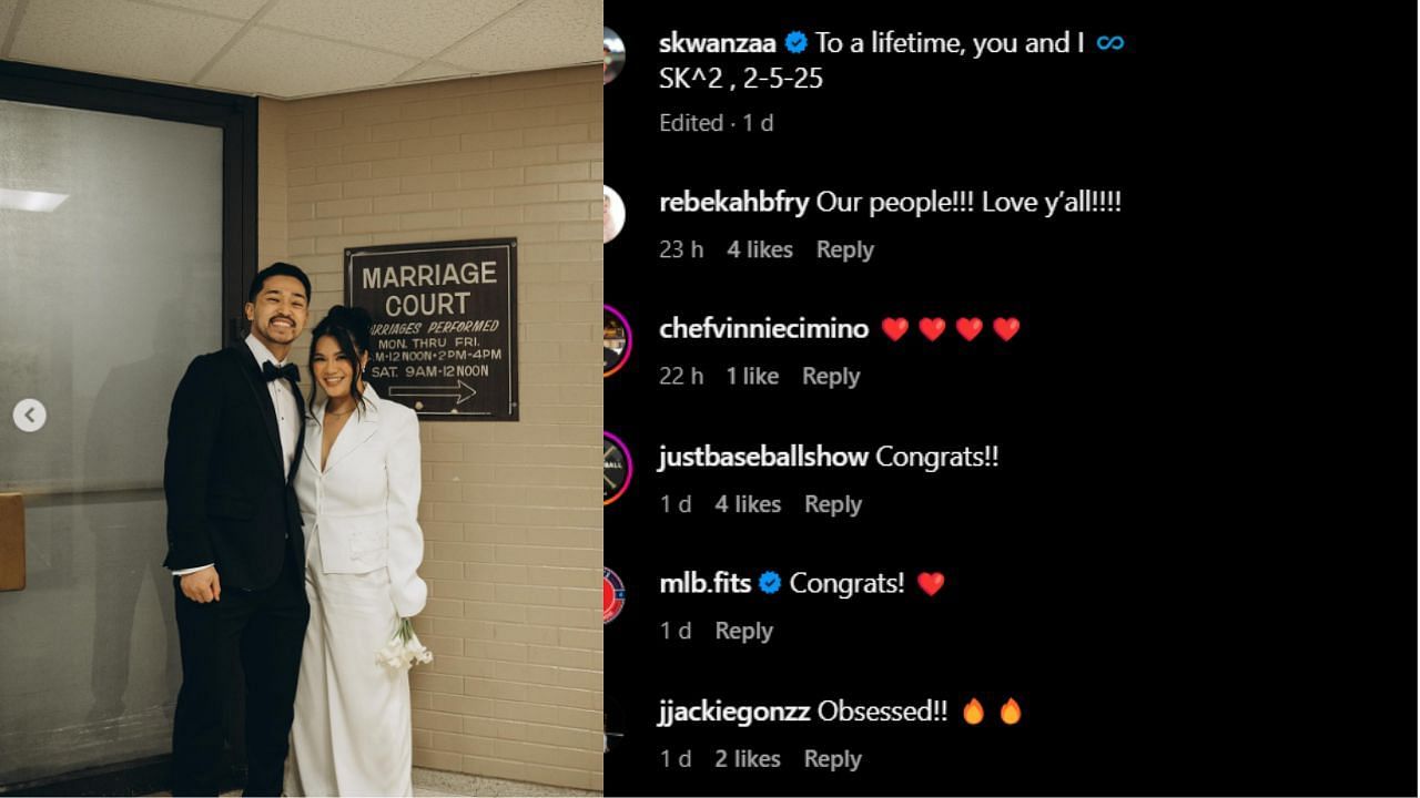 Reactions on Steven Kwan&#039;s wedding post