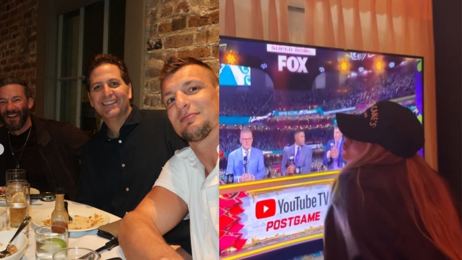 Additional photos Kostek shared of Rob Gronkowski during Super Bowl LIX weekend. (Photos via Instagram)