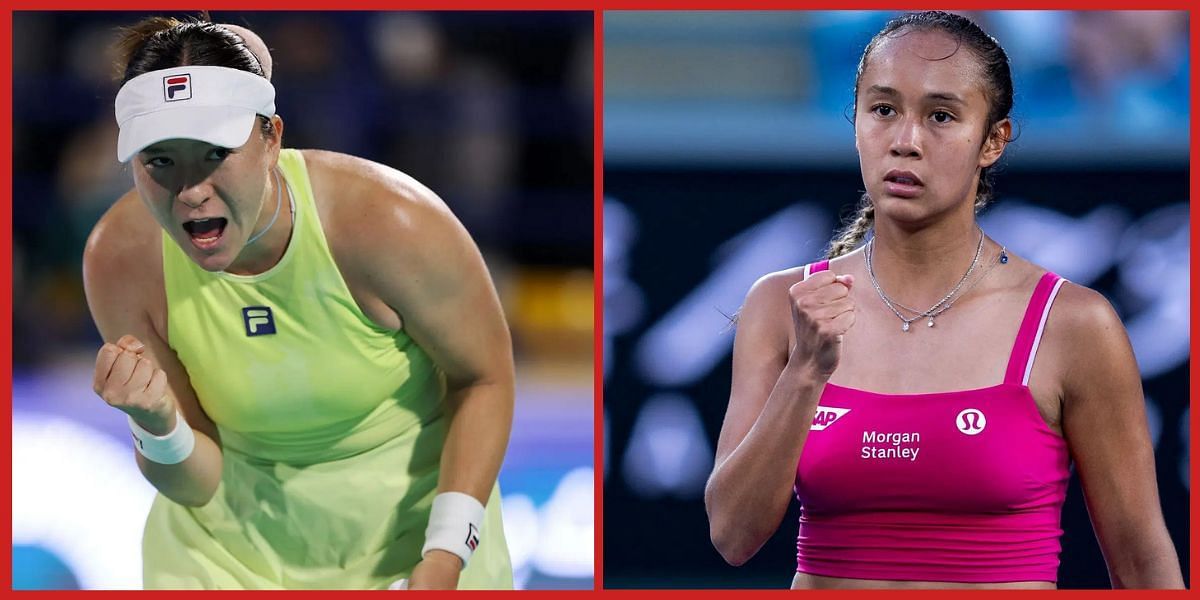 Lulu Sun and Leylah Fernandez will clash in the second round. (Source: Getty)