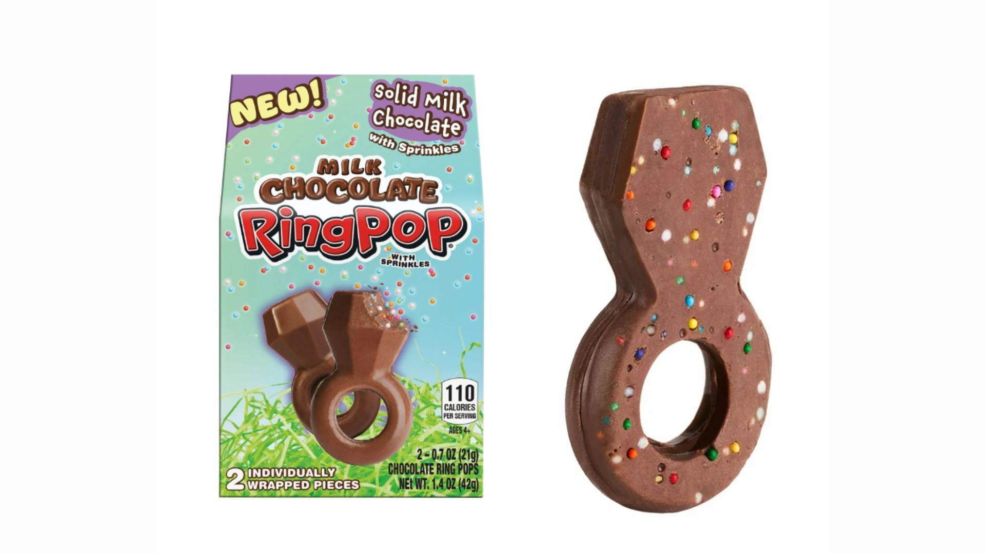 The Milk Chocolate Ring Pop will be available at select Walmart locations exclusively (Image via Walmart)