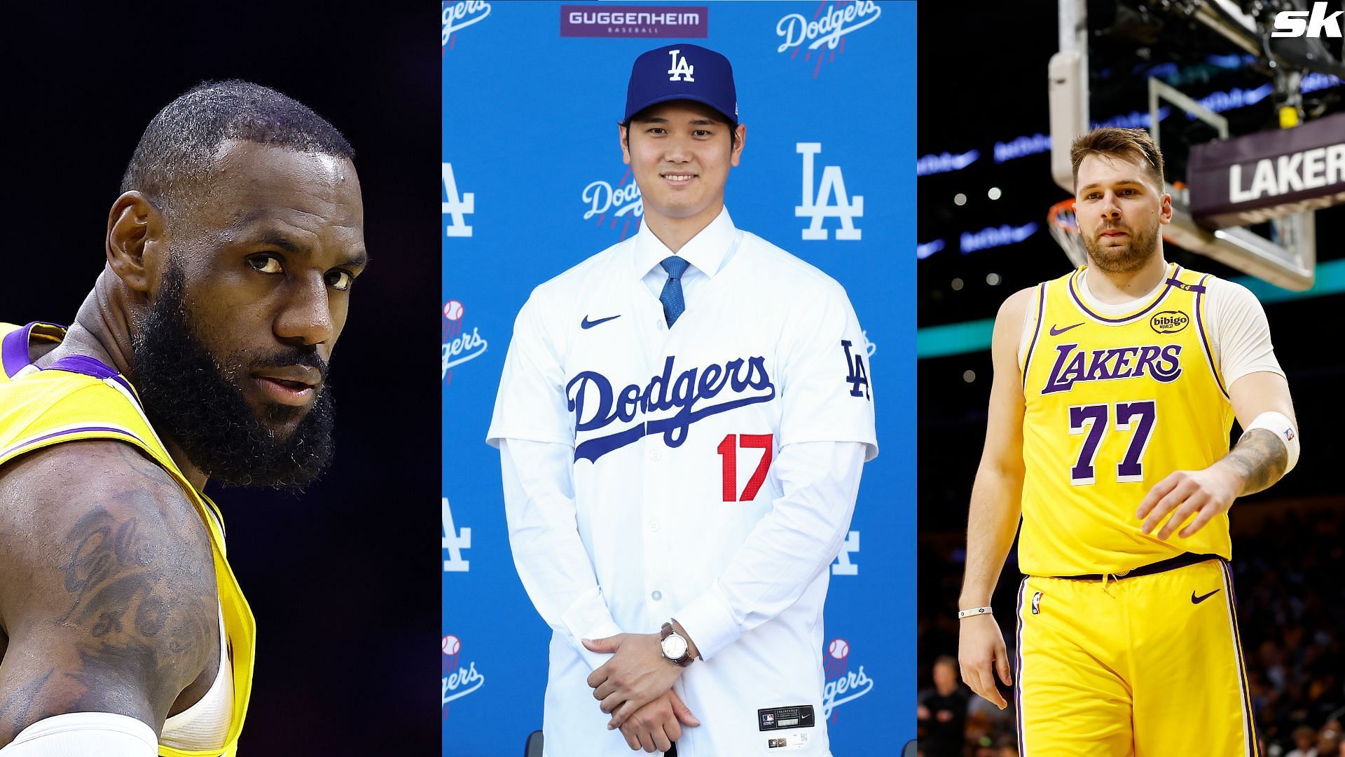 Shohei Ohtani is introduced by the Los Angeles Dodgers at Dodger Stadium in December, 2023 (Source: Getty)