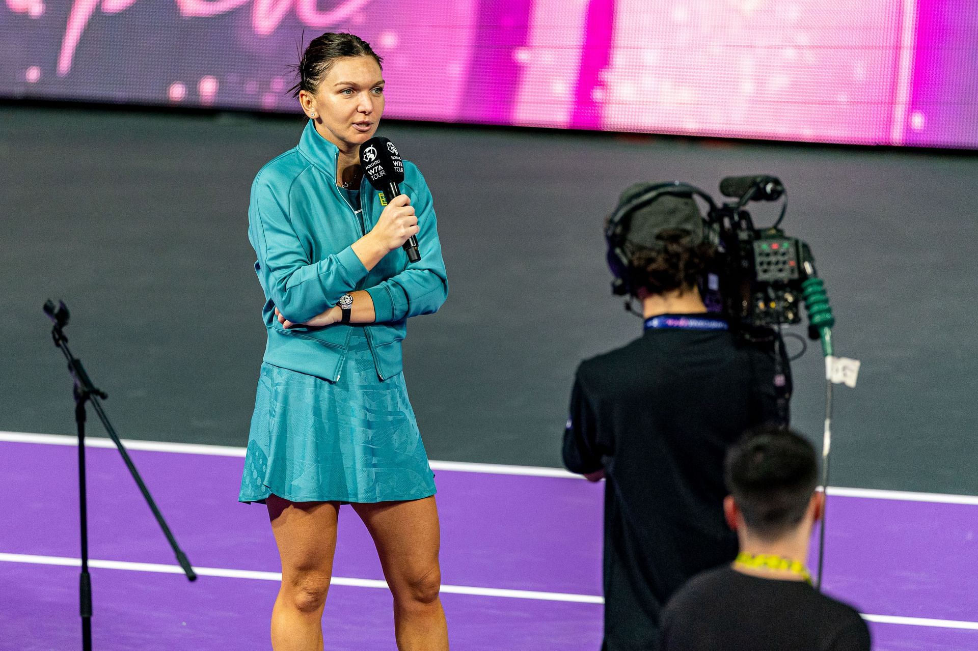 Simona Halep pictured at the WTA 250 Transylvania Open | Image Source: Getty