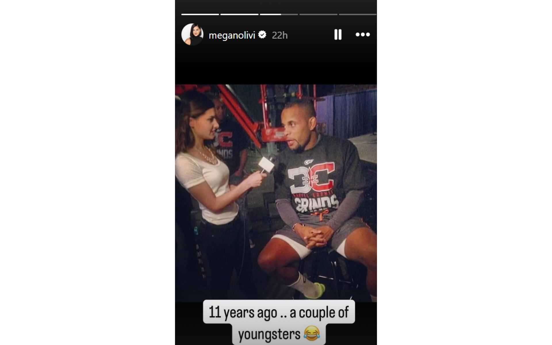 Screenshot courtesy: @meganolivi&#039;s Instagram story