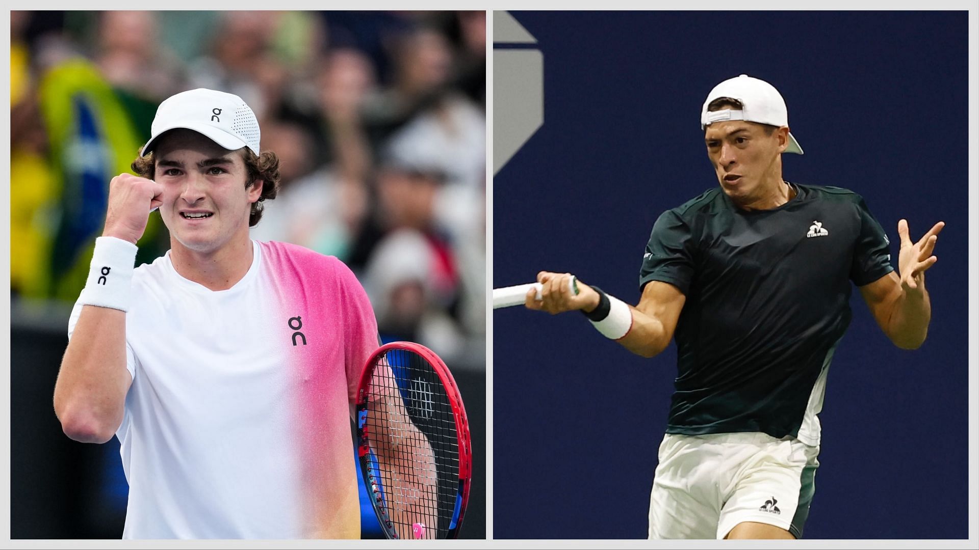 Joao Fonseca and Sebastian Baez will be in action on Day 2 of the Rio Open 2025. (Photos: Getty)