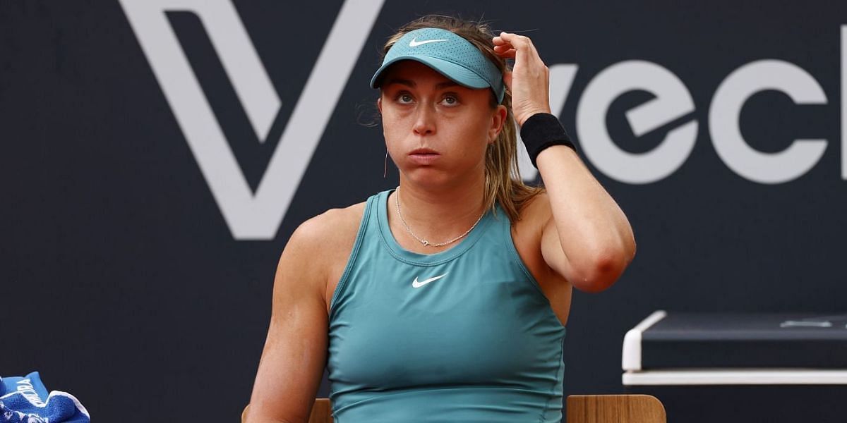 Paula Badosa sighing; Source: Getty