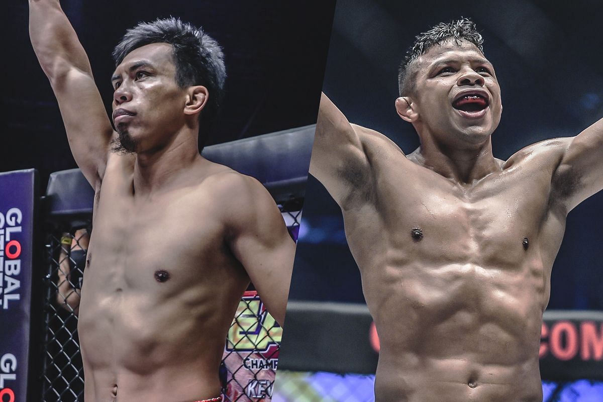 Kevin Belingon (left) and Bibiano Fernandes (right). [Photos from ONE Championship]