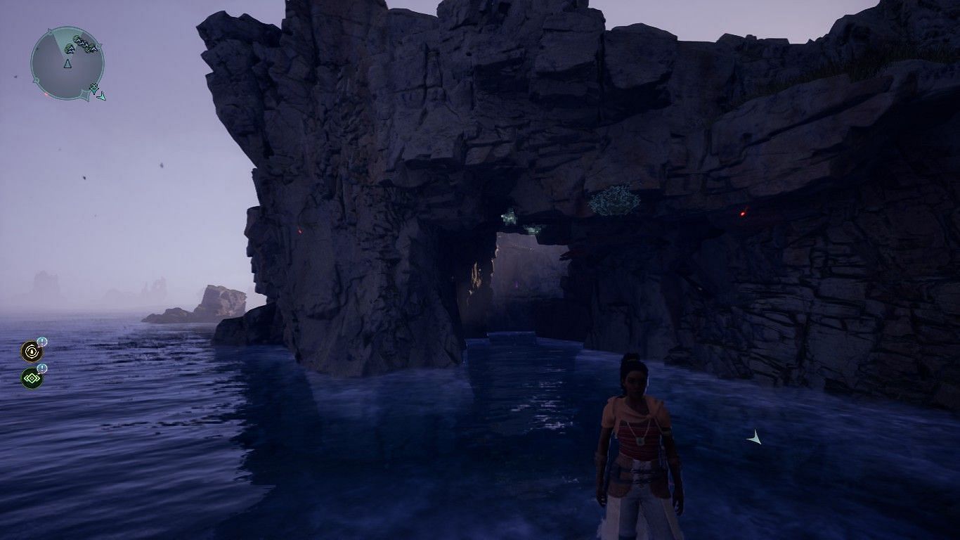 Enter this inlet to find Vesrik&#039;s Grimoire (Image via Sportskeeda || Xbox Game Studios)