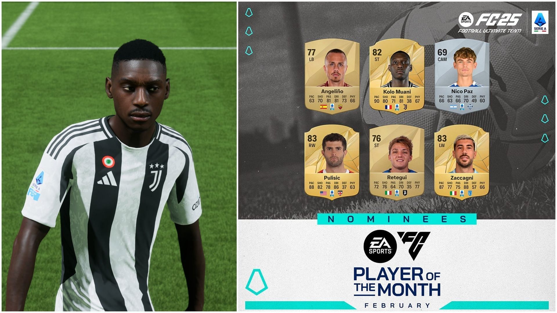 Serie A POTM nominees are live (Images via EA Sports)