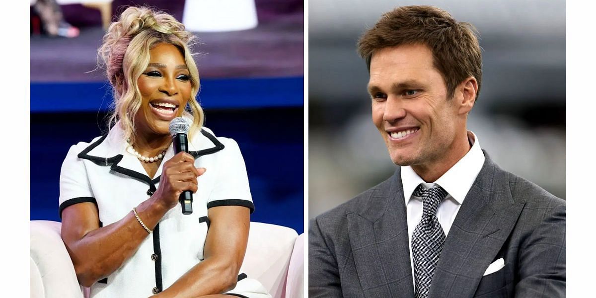 Serena Williams (L) and Tom Brady (R) (Image Source: Getty)