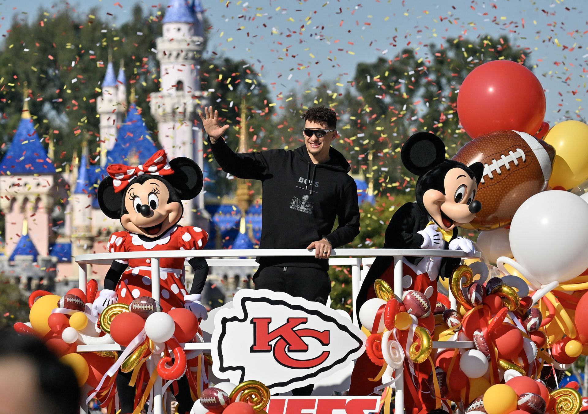 Patrick Mahomes at Disneyland - Source: Getty