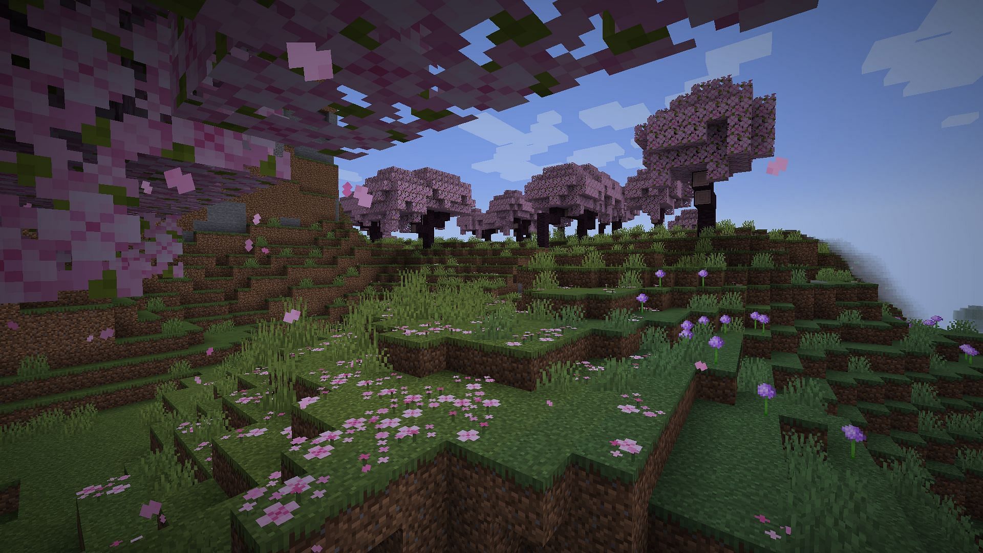 Cherry grove is a well-loved Minecraft biome (Image via Mojang Studios)