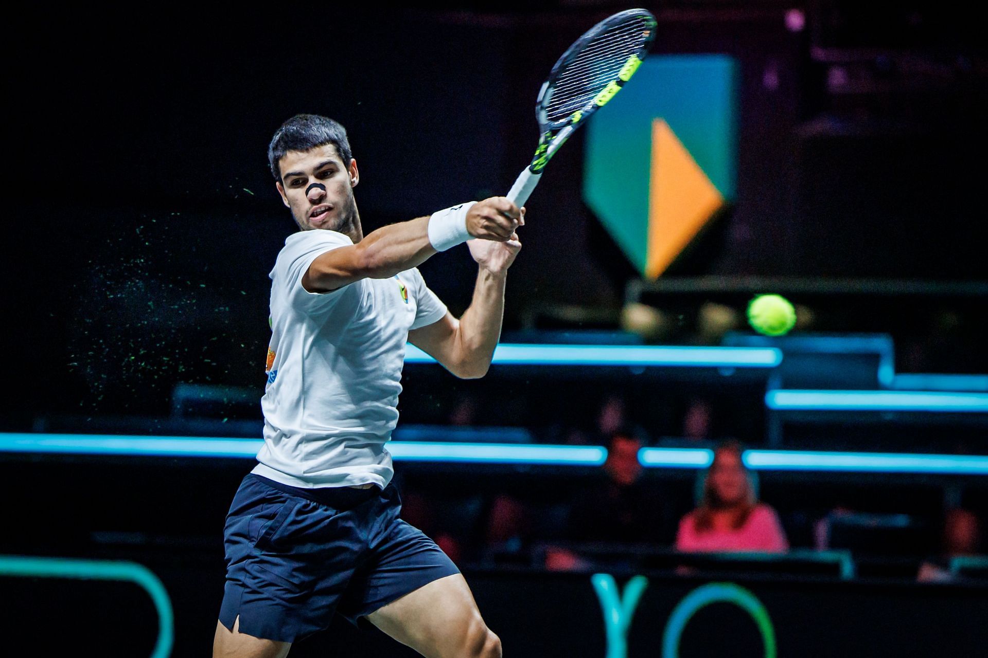 Carlos Alcaraz pictured at the 2025 ABN AMRO Open in Rotterdam - Image Source: Getty