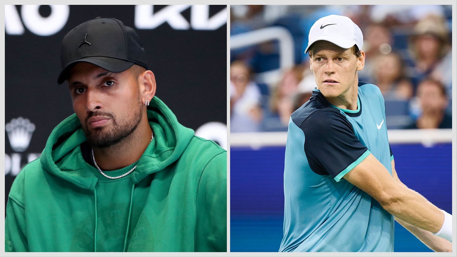 Nick Kyrgios and Jannik Sinner; ( Source - Getty Images)