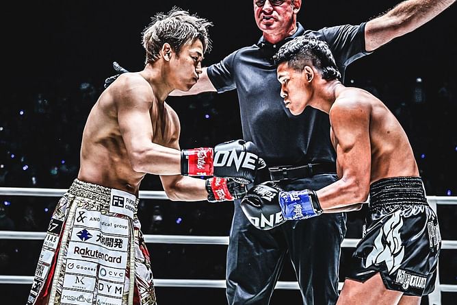 WATCH: Takeru Segawa pulls off inspired comeback against Thant Zin in front of a stressed-out Rodtang in Bangkok