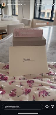 Tennis influencer Rachel Stuhlmann's gifts for Eugenie Bouchard (Source: Instagram/geniebouchard)