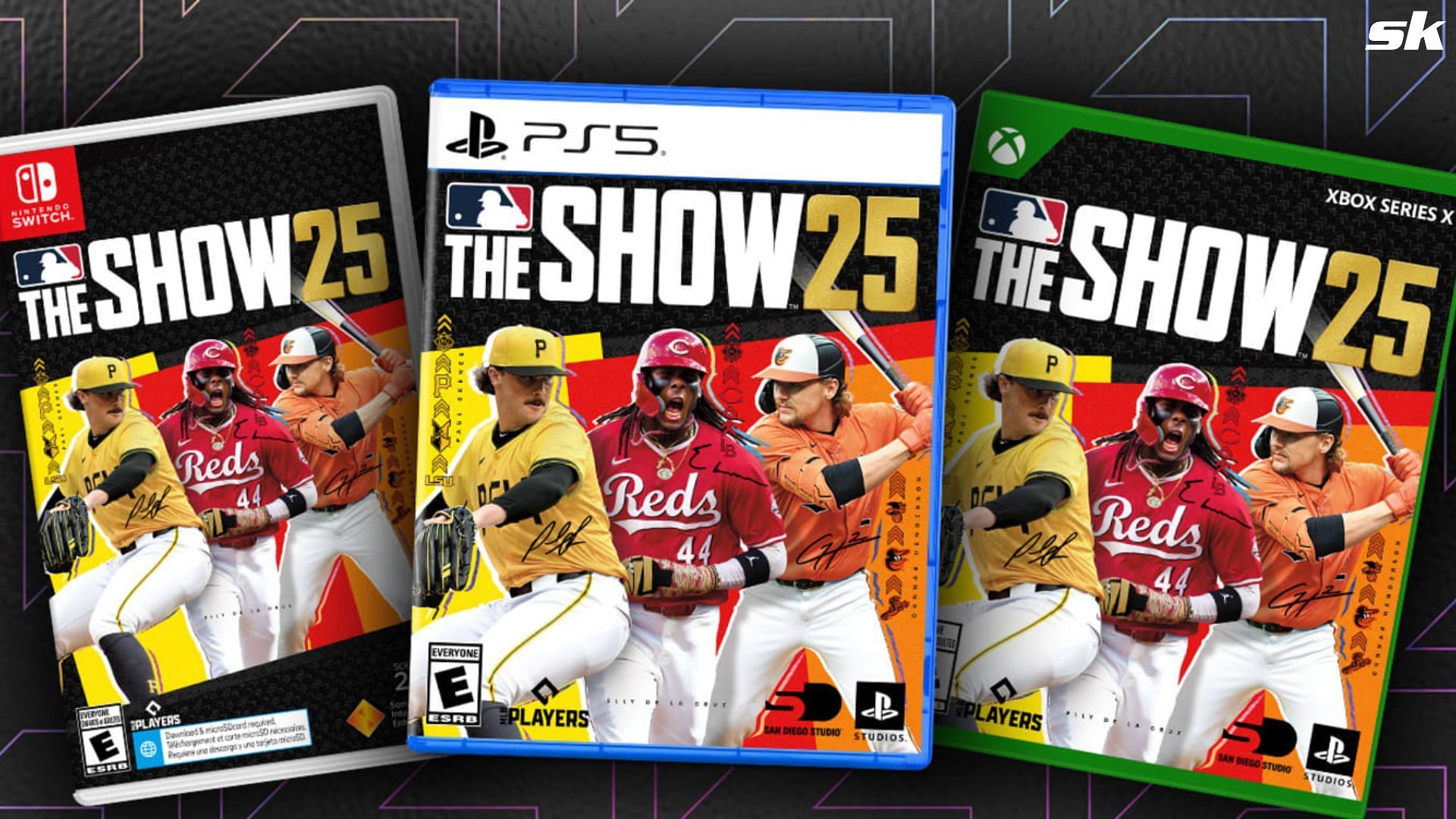 MLB The Show 25 cover includes a trio of budding superstars (Image Source: MLB.com)