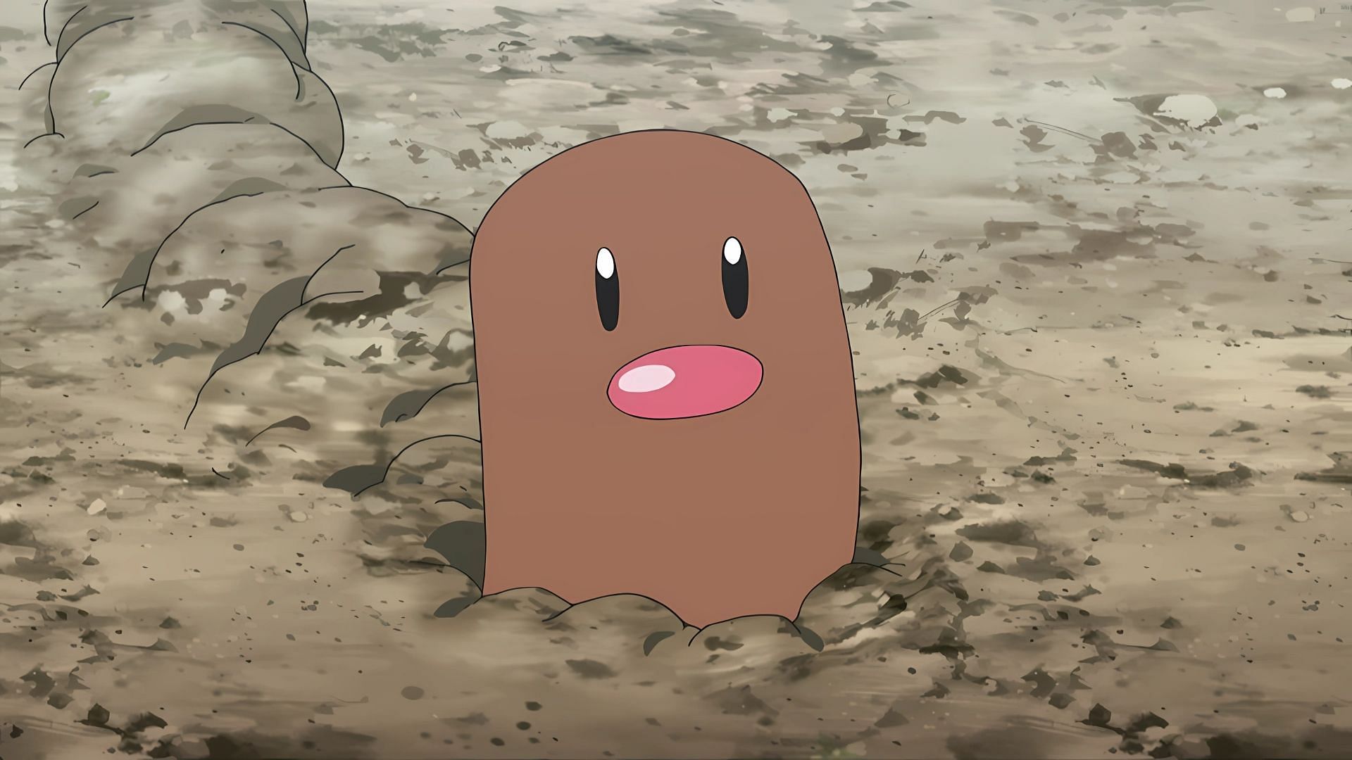 Diglett in the anime (Image via The Pokemon Company)