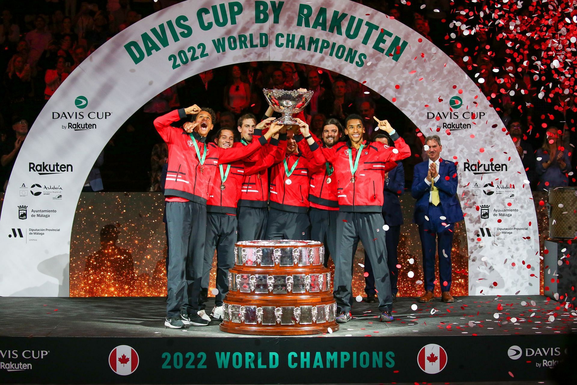 Canada as the 2022 Davis Cup champions (Getty)