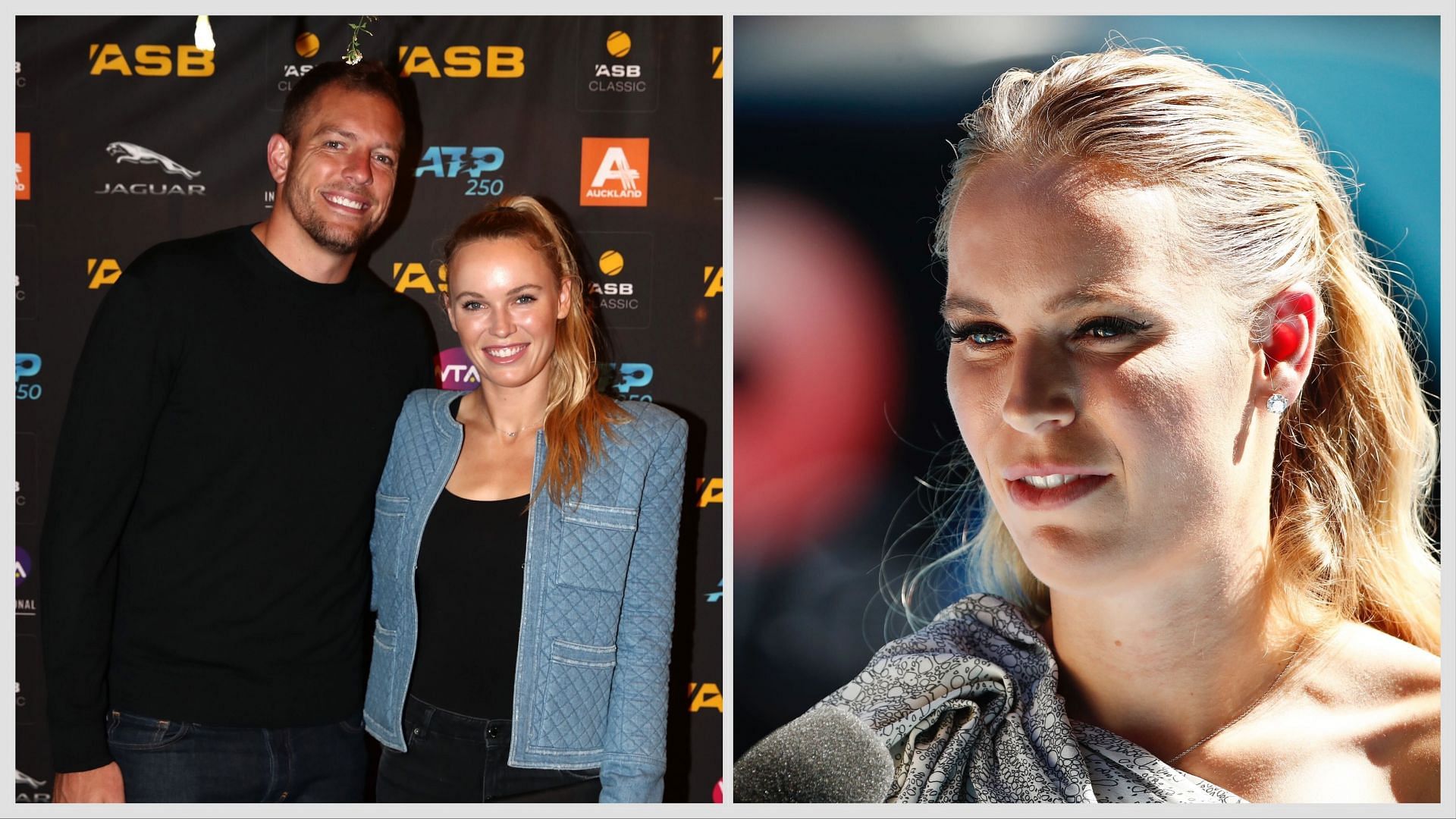 Former World No. 1 Caroline Wozniacki with her husband David Lee. Source: Getty