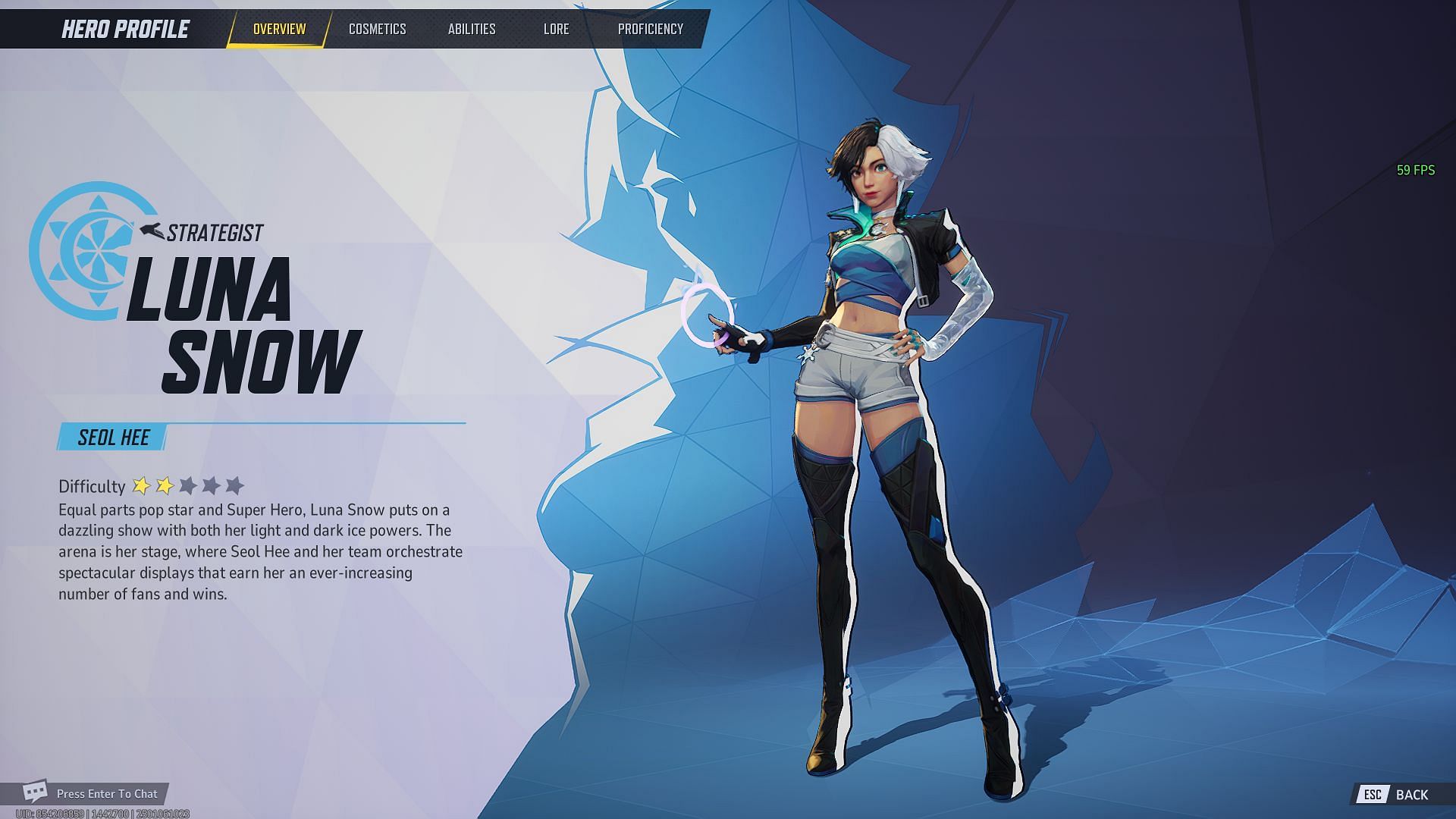 Luna Snow in Marvel Rivals (Image via Sportskeeda Gaming/NetEase Games)