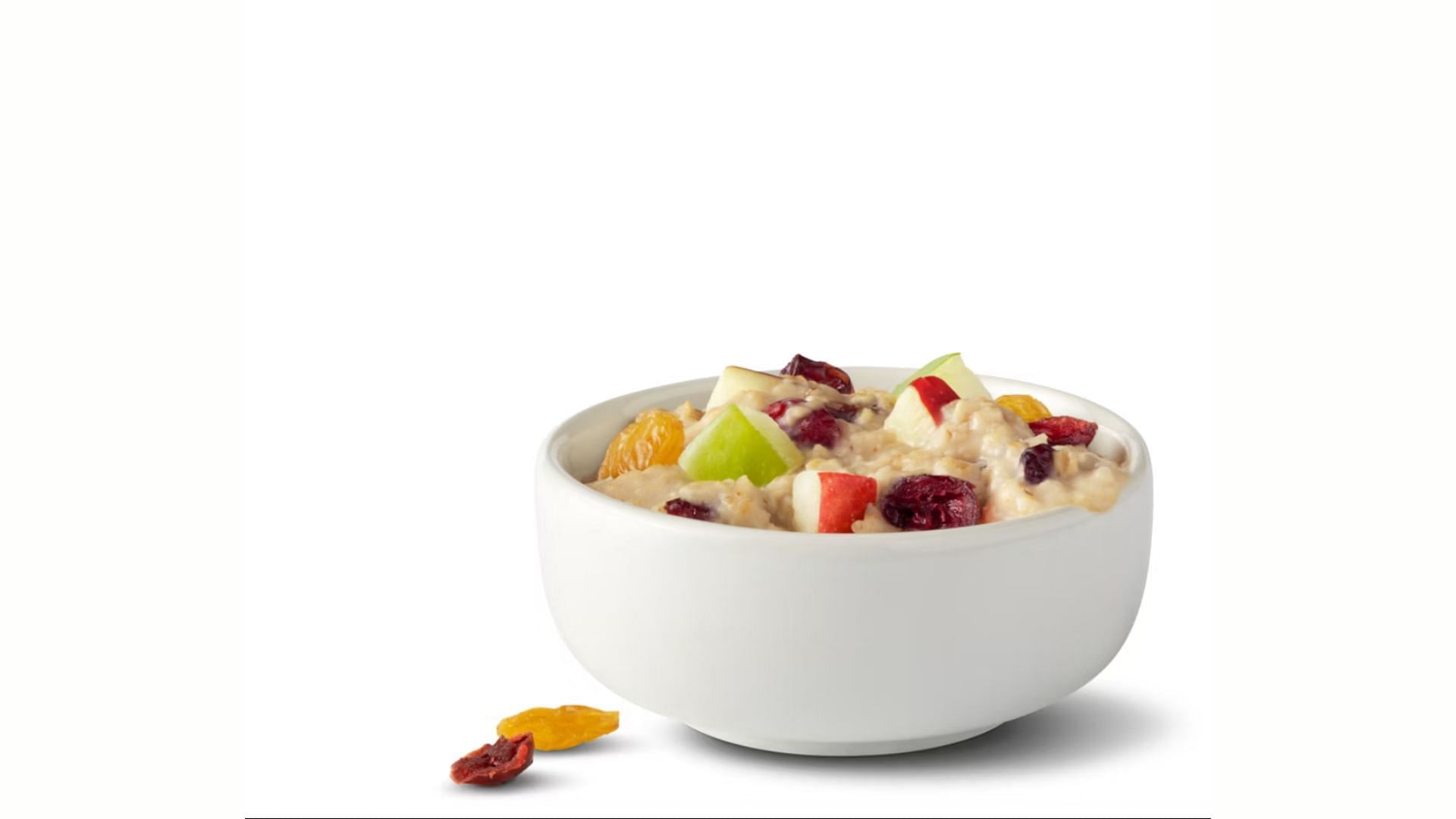 The oatmeal uses whole grain oats and is loaded with fruits (Image via McDonalds)