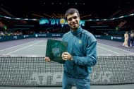 Carlos Alcaraz with the ABN AMRO Open trophy in Rotterdam - Source: Getty