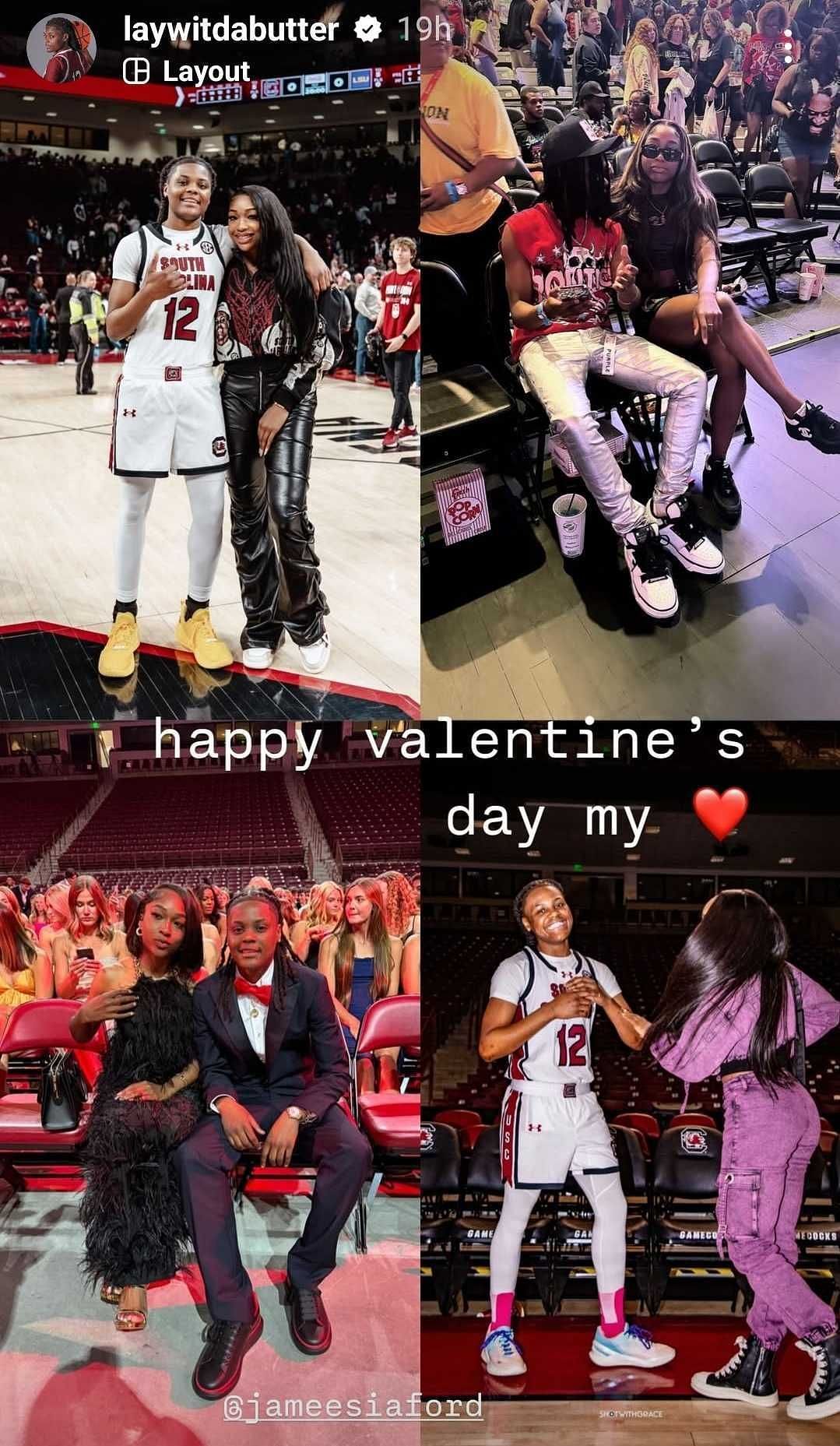 MiLaysia Fulwiley&#039;s social media post on Valentine&#039;s Day. (Instagram)