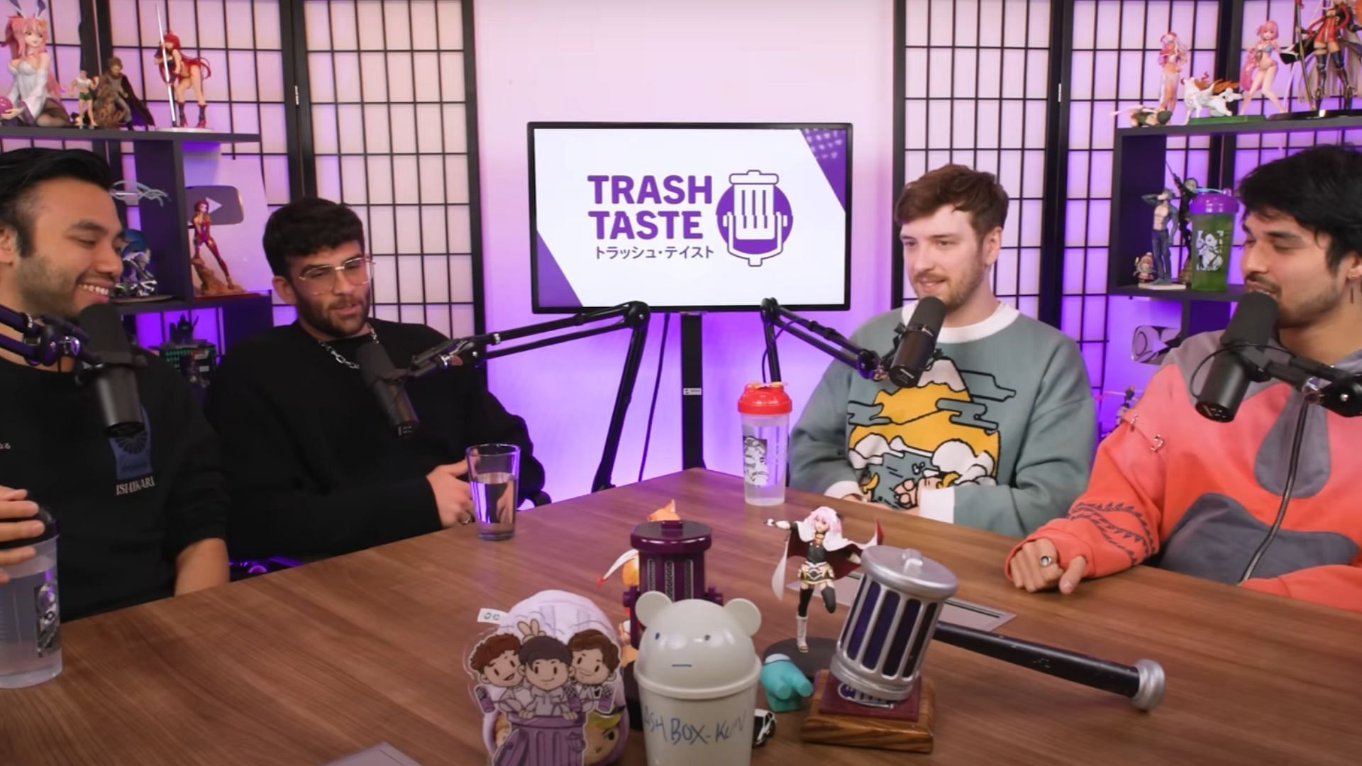 HasanAbi urges his fans to get behind him amidst the Trash Tate podcast drama (Images via Trash Taste/YouTube)