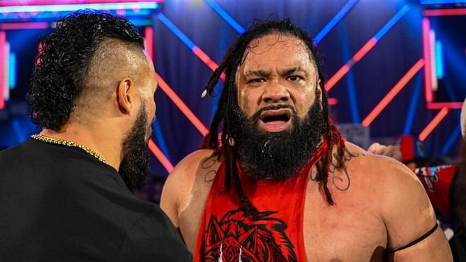 Jacob Fatu breaks character backstage at WWE Royal Rumble 2025