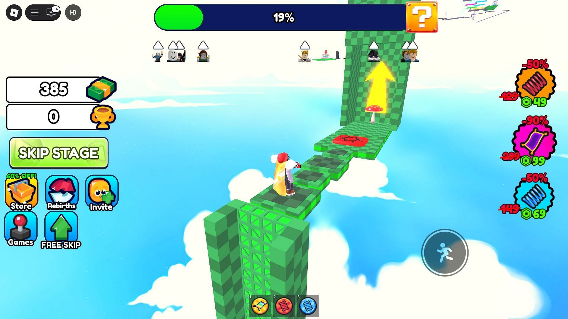 An image of the gameplay (Image via Roblox)